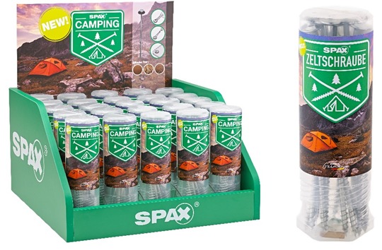 SPAX launcht Zeltschraube – Produktneuheit für den Campingurlaub